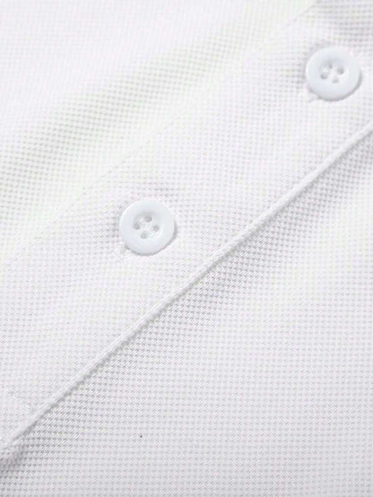 Womens Lightweight Breathable Quick Dry Short Sleeve Polo Shirt for Summer-Women Tops, Blouses & Tee-Golf World-Shein