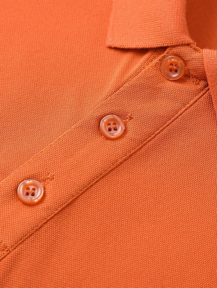 Womens Collared Short Sleeve Polo Shirt for Golf Tennis and Pickleball-Women Active Tops-Golf World-Shein