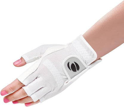 Orlimar Women's Half Finger Golf Gloves With Breathable Mesh Grip--Golf World-Golf World