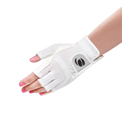 Orlimar Women's Half Finger Golf Gloves With Breathable Mesh Grip--Golf World-Golf World