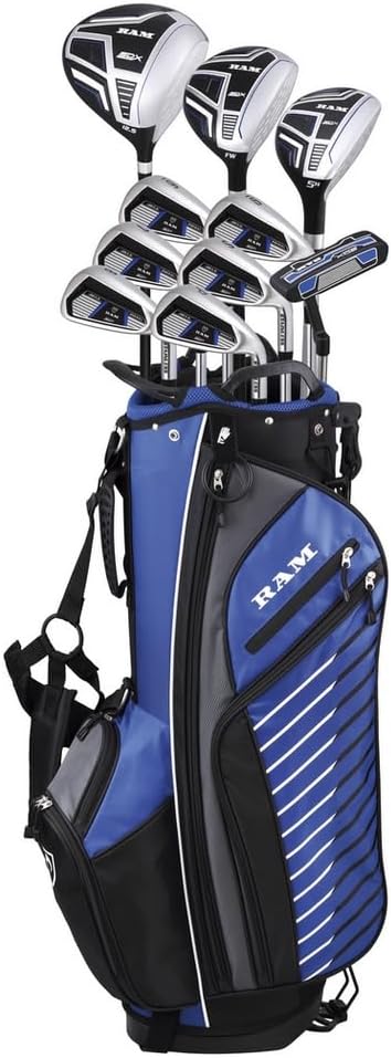 Ram Golf SDX Mens Right Hand Golf Club Set With Bag Graphite Steel Shafts--Golf World-Golf World