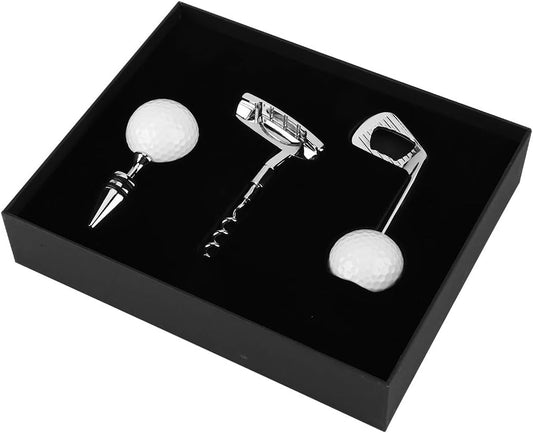 Gugxiom Wine Opener Set, Golf Ball Bottle Opener, Golf Gift for Men(3 Pcs)