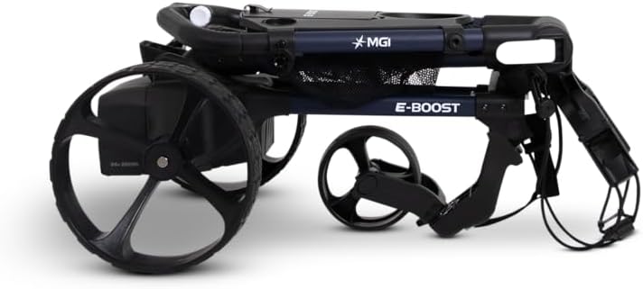 MGI E-Boost Electric Assist Push Golf Cart, Matte-Navy