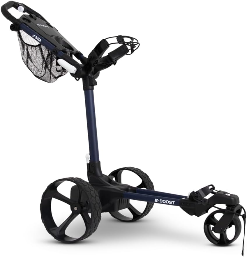MGI E-Boost Electric Assist Push Golf Cart, Matte-Navy