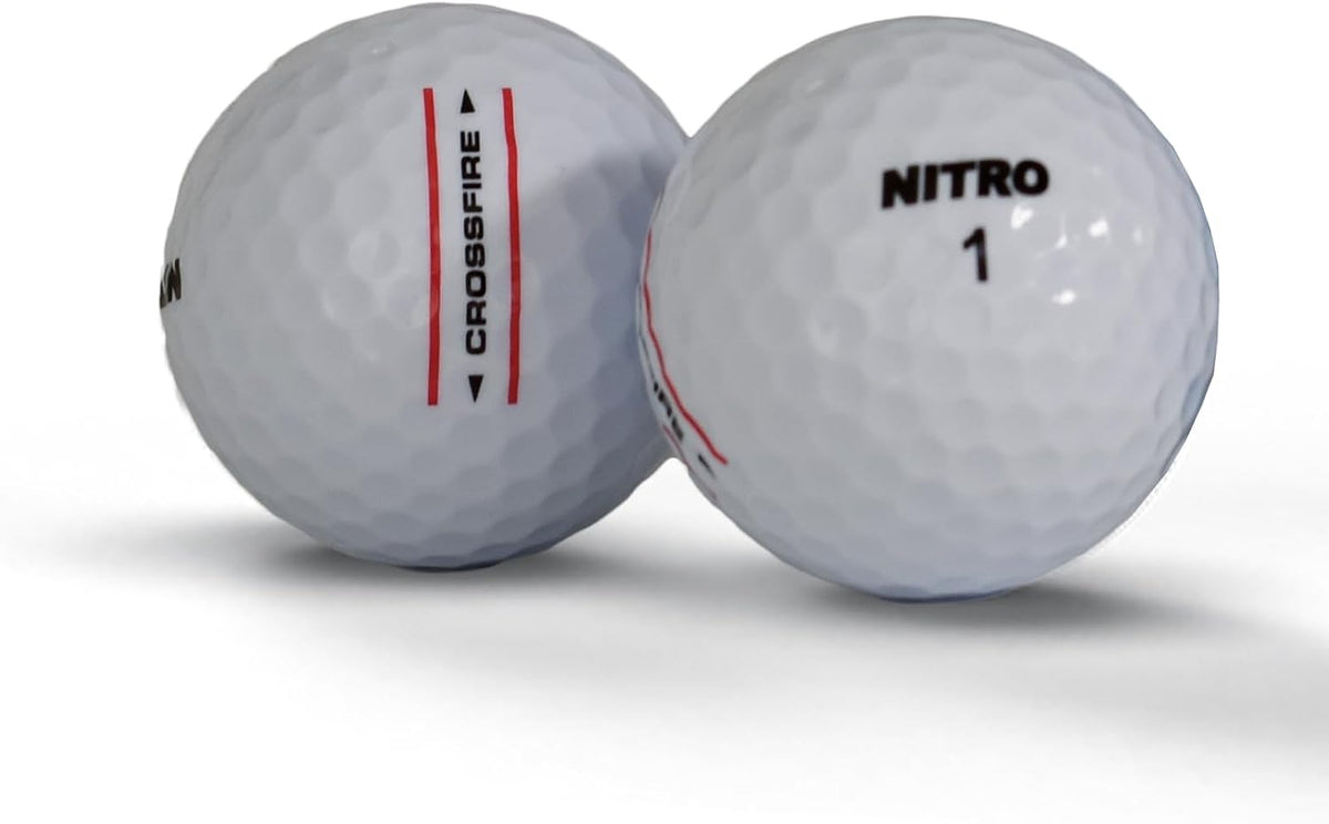 Nitro Golf Crossfire 45 Ball Pack Titanium Core White Golf Balls