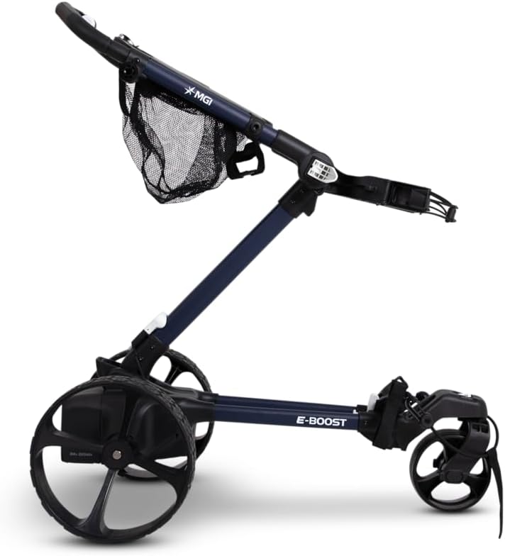 MGI E-Boost Electric Assist Push Golf Cart, Matte-Navy
