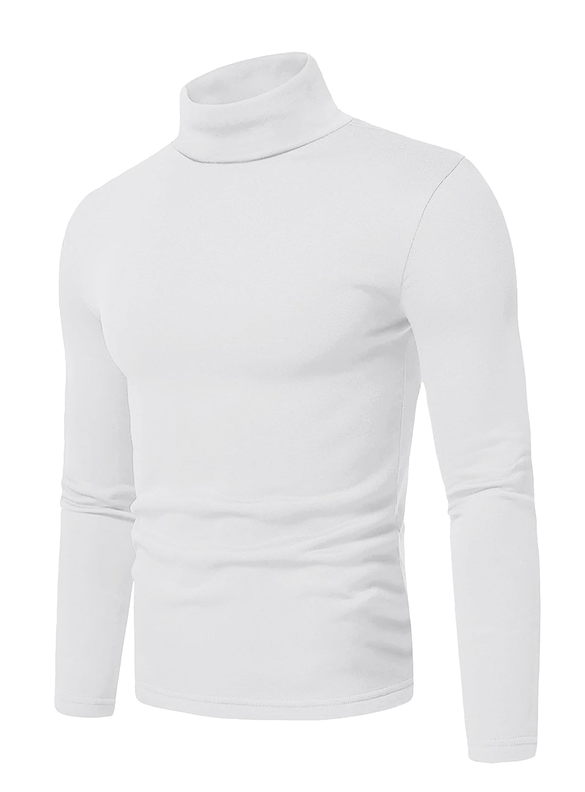 Askdeer Men's T-Shirts Cotton Turtleneck Thermal Shirts Long Sleeve Pullover Underwear Shirts Base Layer Thermal Tops