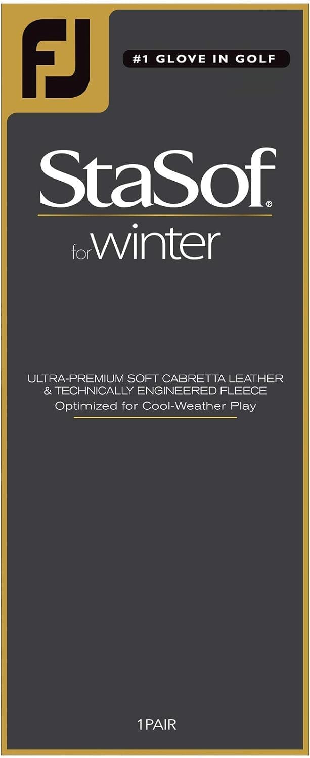 FootJoy Men's StaSof Winter Golf Glove With Thermal Leather Grip Small--Golf World-Golf World