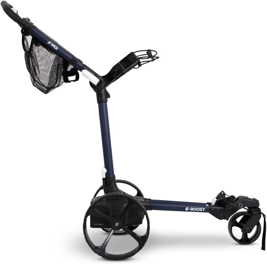 MGI E-Boost Electric Assist Push Golf Cart, Matte-Navy
