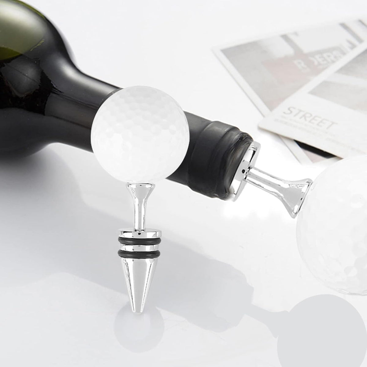Gugxiom Wine Opener Set, Golf Ball Bottle Opener, Golf Gift for Men(3 Pcs)