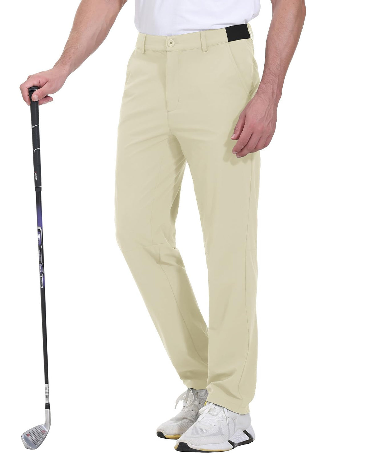 JHMORP Men's Golf Pants Stretch Light Dress Casual Work Pants with Pockets