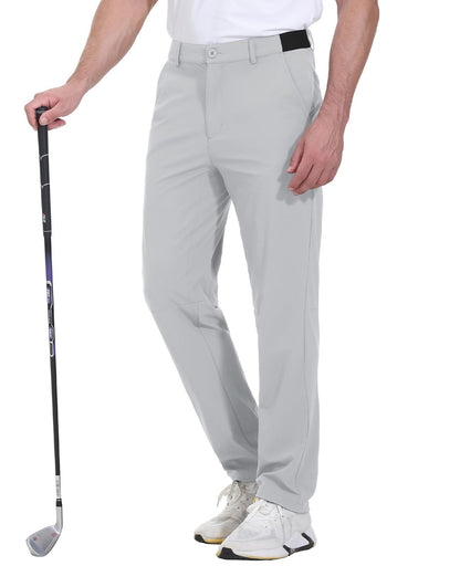 JHMORP Men's Golf Pants Stretch Light Dress Casual Work Pants with Pockets