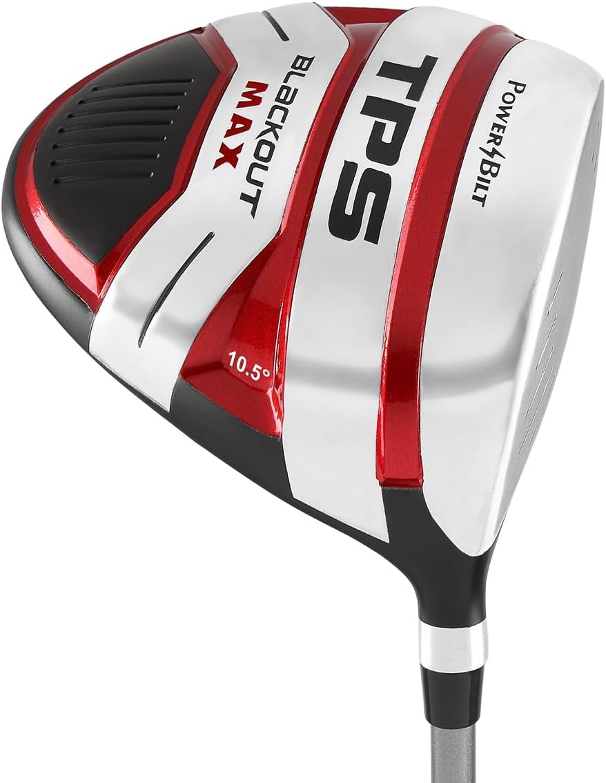 Powerbilt TPS Blackout Max Men's 10.5 Degree Black Red Driver With Headcover--Golf World-hand_orientation:Right-Golf World