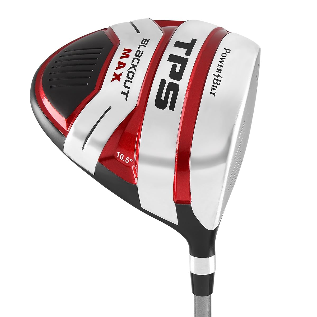 Powerbilt TPS Blackout Max Men's 10.5 Degree Black Red Driver With Headcover--Golf World-hand_orientation:Left-Golf World