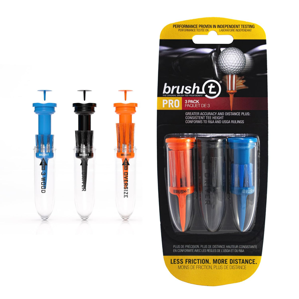 Brush T Premium Golf Tees With Consistent Height For Any Golf Ball--Golf World-Golf World