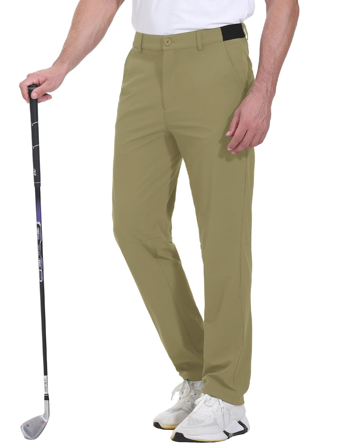 JHMORP Men's Golf Pants Stretch Light Dress Casual Work Pants with Pockets