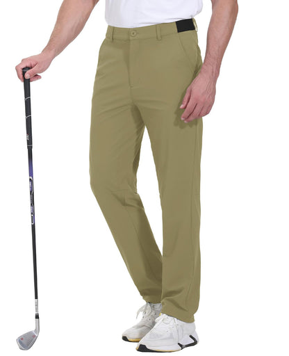 JHMORP Men's Golf Pants Stretch Light Dress Casual Work Pants with Pockets