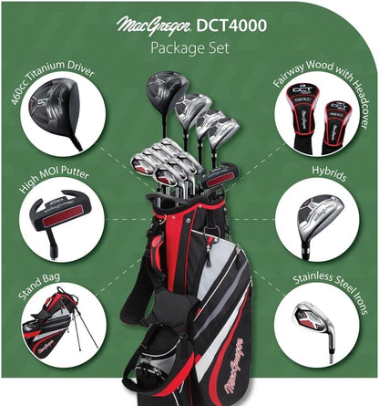 MacGregor Golf DCT4000 Mens Right Hand Golf Club Set With Stand Bag--Golf World-Golf World