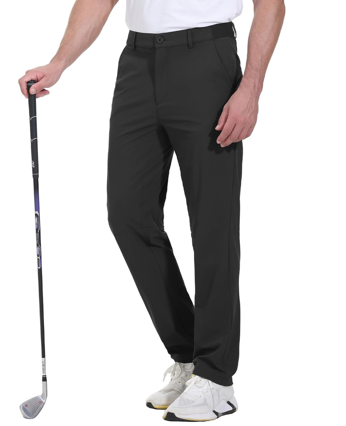 JHMORP Men's Golf Pants Stretch Light Dress Casual Work Pants with Pockets