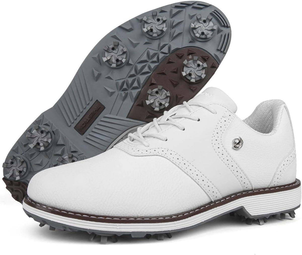 Spikes Golf Shoes Men Professional Golf Shoes Waterproof Walking Footwears for Golfers Outdoor Gym Sneakers