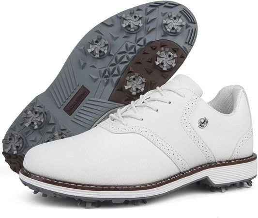 Spikes Golf Shoes Men Professional Golf Shoes Waterproof Walking Footwears for Golfers Outdoor Gym Sneakers