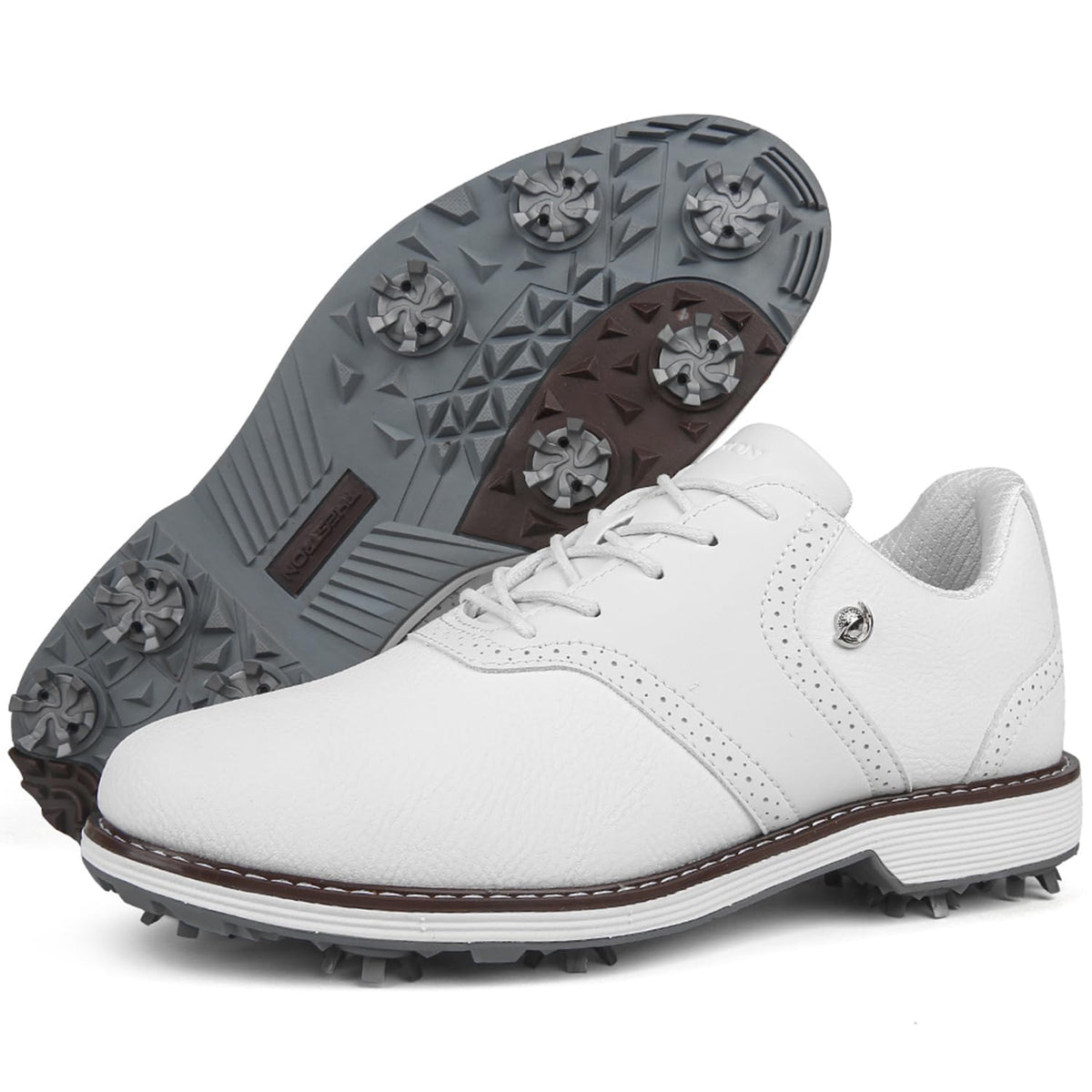 Spikes Golf Shoes Men Professional Golf Shoes Waterproof Walking Footwears for Golfers Outdoor Gym Sneakers