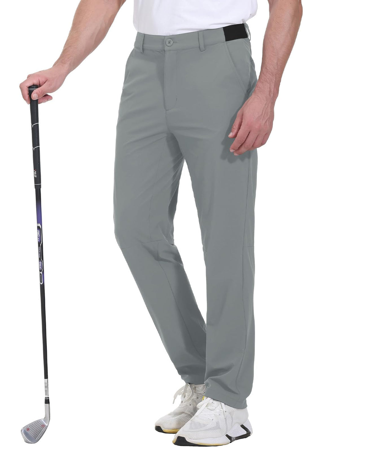 JHMORP Men's Golf Pants Stretch Light Dress Casual Work Pants with Pockets