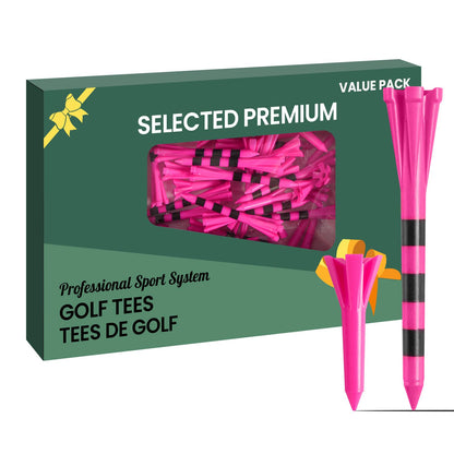Unbreakable Plastic Golf Tees 60 Pack in 3 Sizes for Driving Range--Golf World-Golf World
