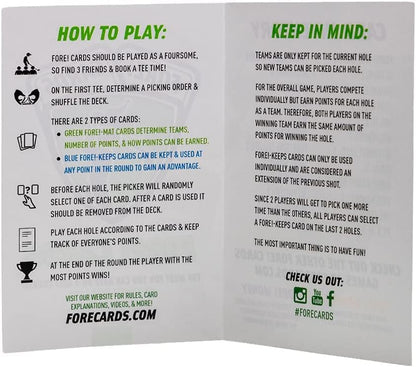 On-Course Golf Game | Fun Interactive Golf Game | Spice Up Your Next Round | 50 Card Deck Makes Every Hole a Different Challenge | Perfect for Any Golfer