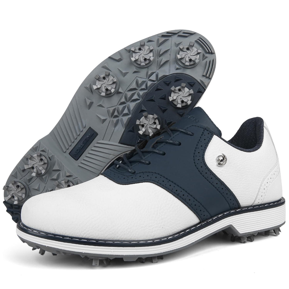 Spikes Golf Shoes Men Professional Golf Shoes Waterproof Walking Footwears for Golfers Outdoor Gym Sneakers