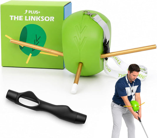 LI FITNESS Golf Training Ball with Rope and Grip Trainer for Swing Practice