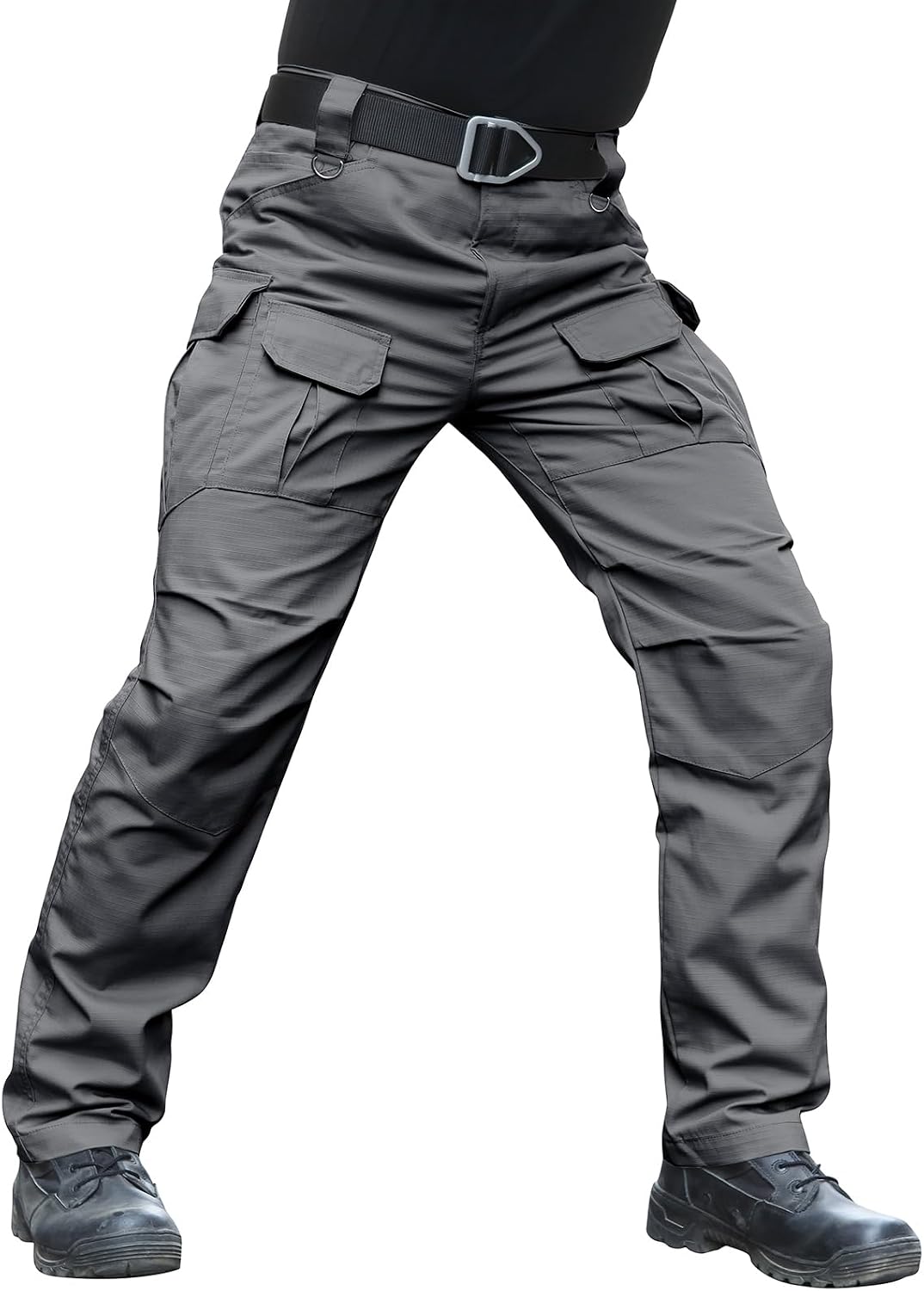 Hiwise Men's Stretch Tactical Pants Water Resistant Ripstop Cargo Pants Outdoor Lightweight EDC Work Hiking Pants