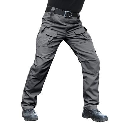 Hiwise Men's Stretch Tactical Pants Water Resistant Ripstop Cargo Pants Outdoor Lightweight EDC Work Hiking Pants