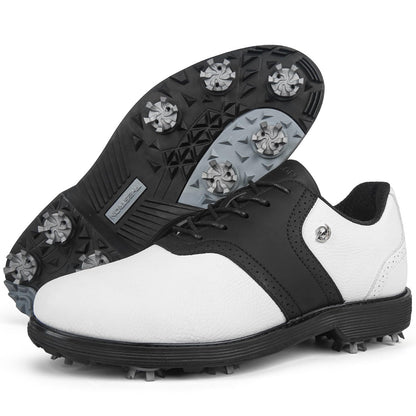 Spikes Golf Shoes Men Professional Golf Shoes Waterproof Walking Footwears for Golfers Outdoor Gym Sneakers