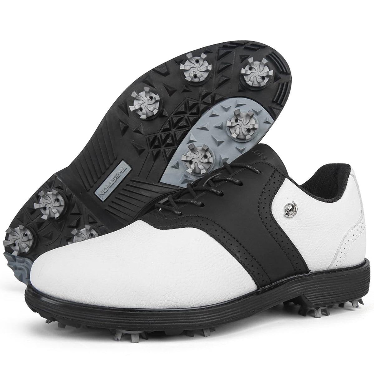 Spikes Golf Shoes Men Professional Golf Shoes Waterproof Walking Footwears for Golfers Outdoor Gym Sneakers