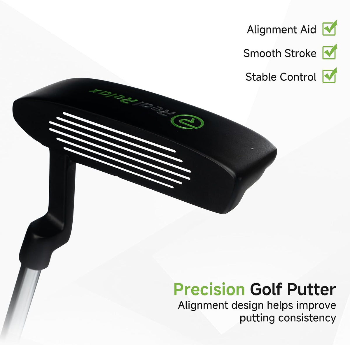 Real Relax 15 Piece Golf Club Set for Men and Women Right Handed Green--Golf World-Golf World