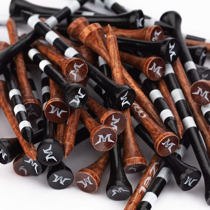 MAZEL Natural Wood Golf Tees Low Friction Two Sizes 50 or 120 Pack--Golf World-Golf World