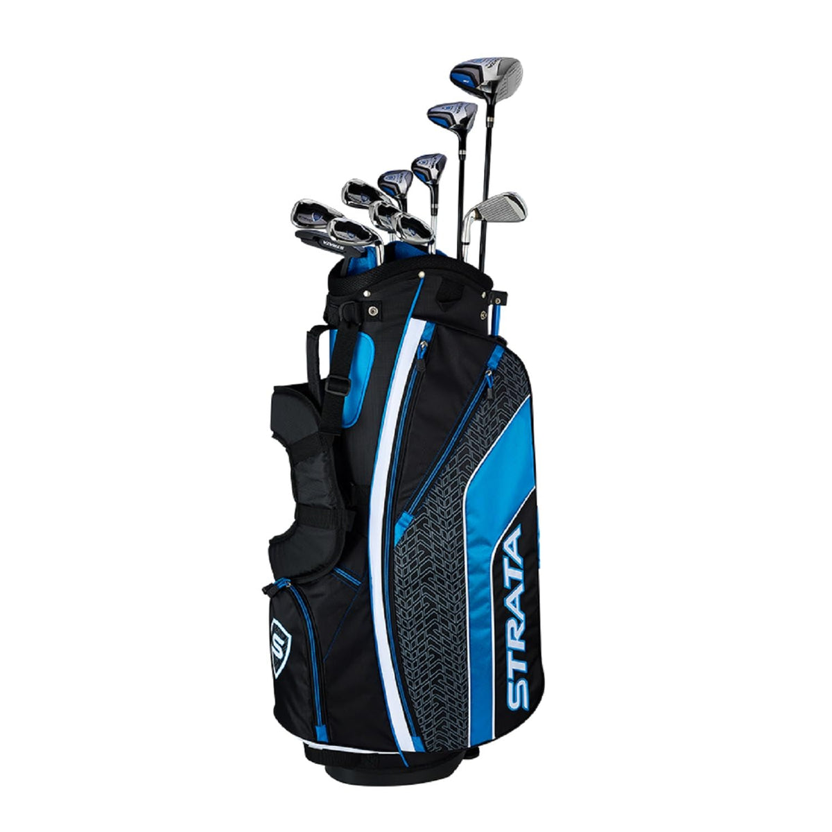 Callaway Strata Men's 12 Piece Left Hand Complete Golf Club Set--Golf World-hand_orientation:Right-Color:Silver-Size:16 Piece (Strata Ultimate)-Golf World
