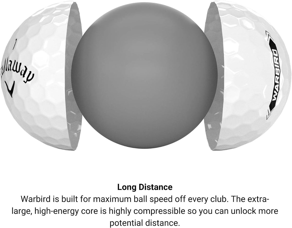 Callaway Golf Warbird Golf Balls (2023, 24 Ball Pack, White)