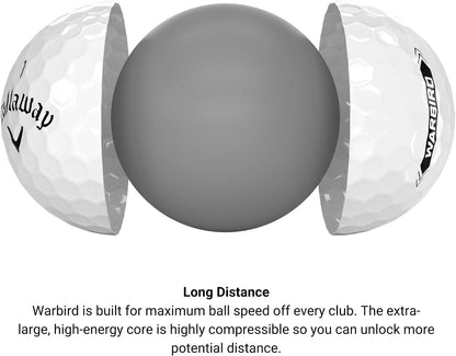 Callaway Golf Warbird Golf Balls (2023, 24 Ball Pack, White)