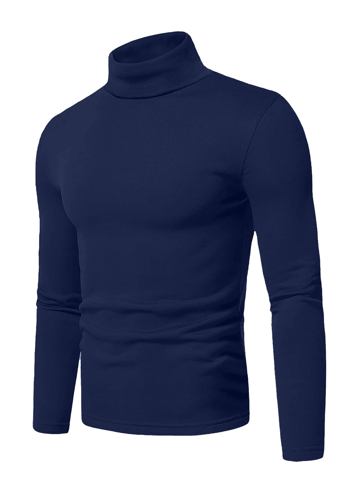 Askdeer Men's T-Shirts Cotton Turtleneck Thermal Shirts Long Sleeve Pullover Underwear Shirts Base Layer Thermal Tops
