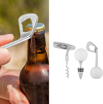 Gugxiom Wine Opener Set, Golf Ball Bottle Opener, Golf Gift for Men(3 Pcs)