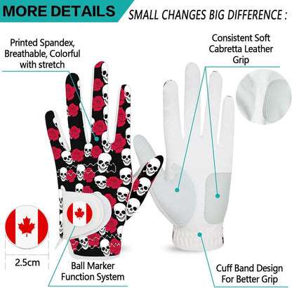 BRAMASOLE Golf Gloves for Men Left Hand Two Pack Breathable Faux Leather--Golf World-Golf World