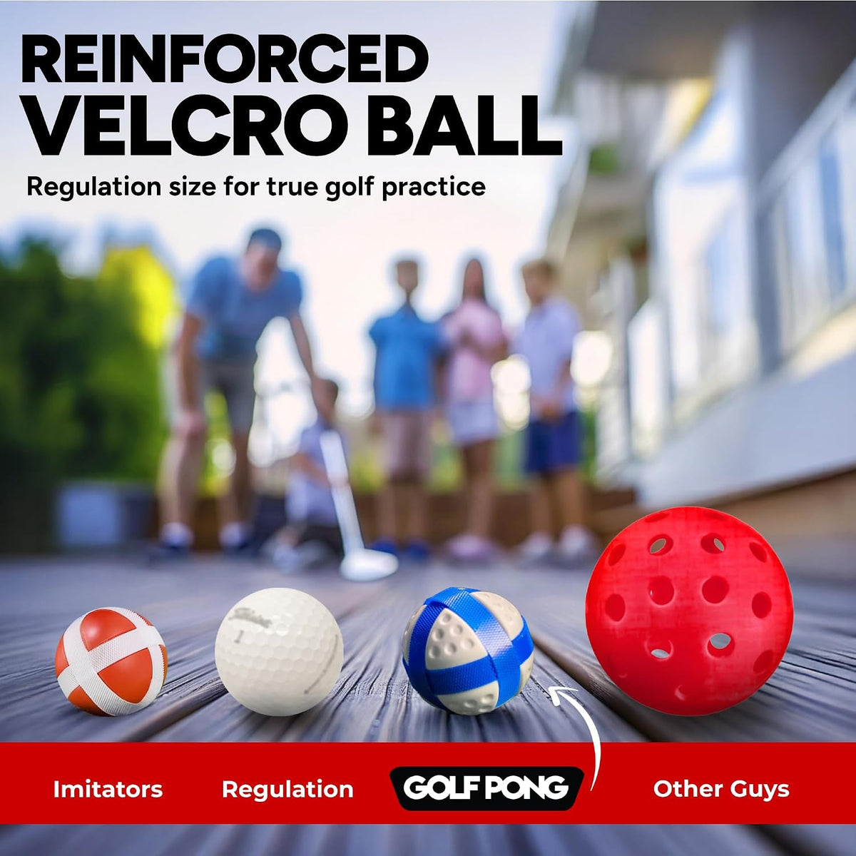 Golf Pong Chipping Game for Men Women Beginners and Kids 1 Board--Golf World-Golf World