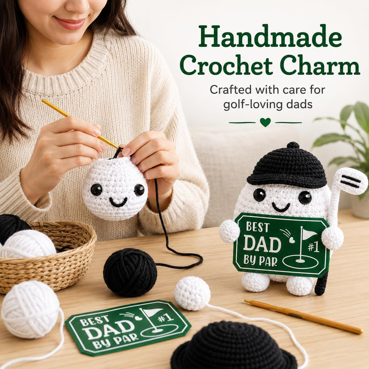 Golf Gifts for Dad Men Crochet Golf Christmas Stocking Stuffers for Men