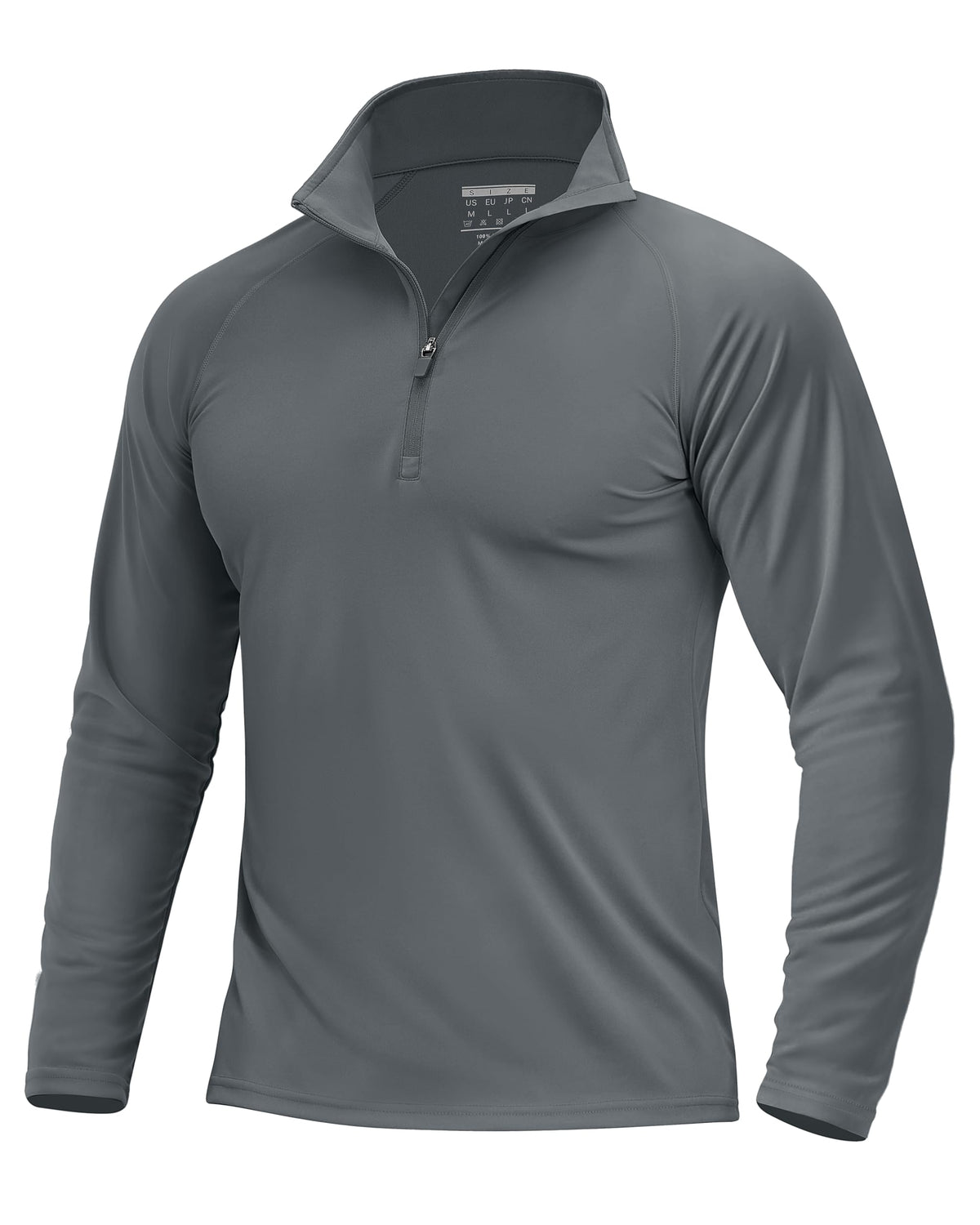 Boladeci Quarter Zip Men Golf Shirt UPF 50+ Long Sleeve Sun Protection