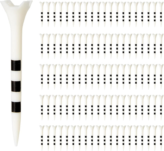 Amazon Basics Recycled Plastic Golf Tees With Height Markers 100 Pack--Golf World-Golf World
