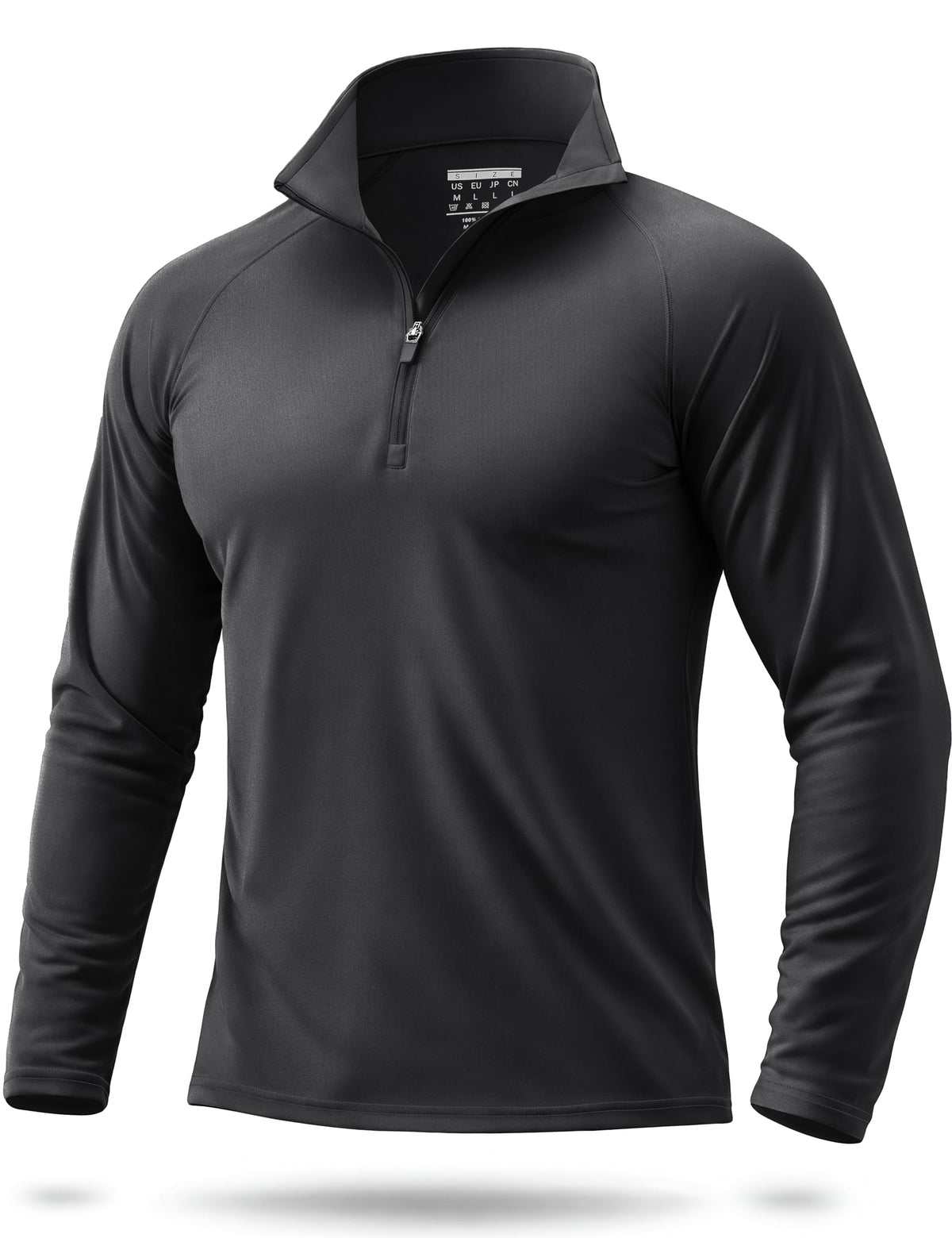 Boladeci Quarter Zip Men Golf Shirt UPF 50+ Long Sleeve Sun Protection
