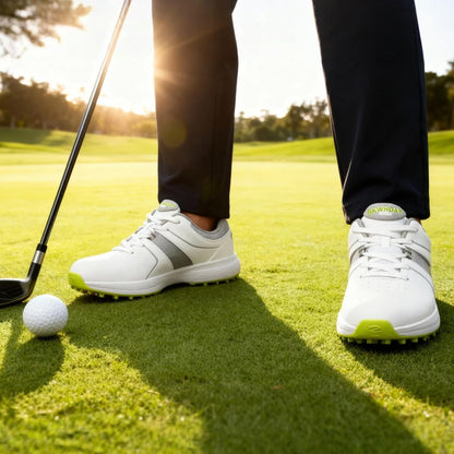 Golf Shoes for Men Spikeless Breathable Lace Up