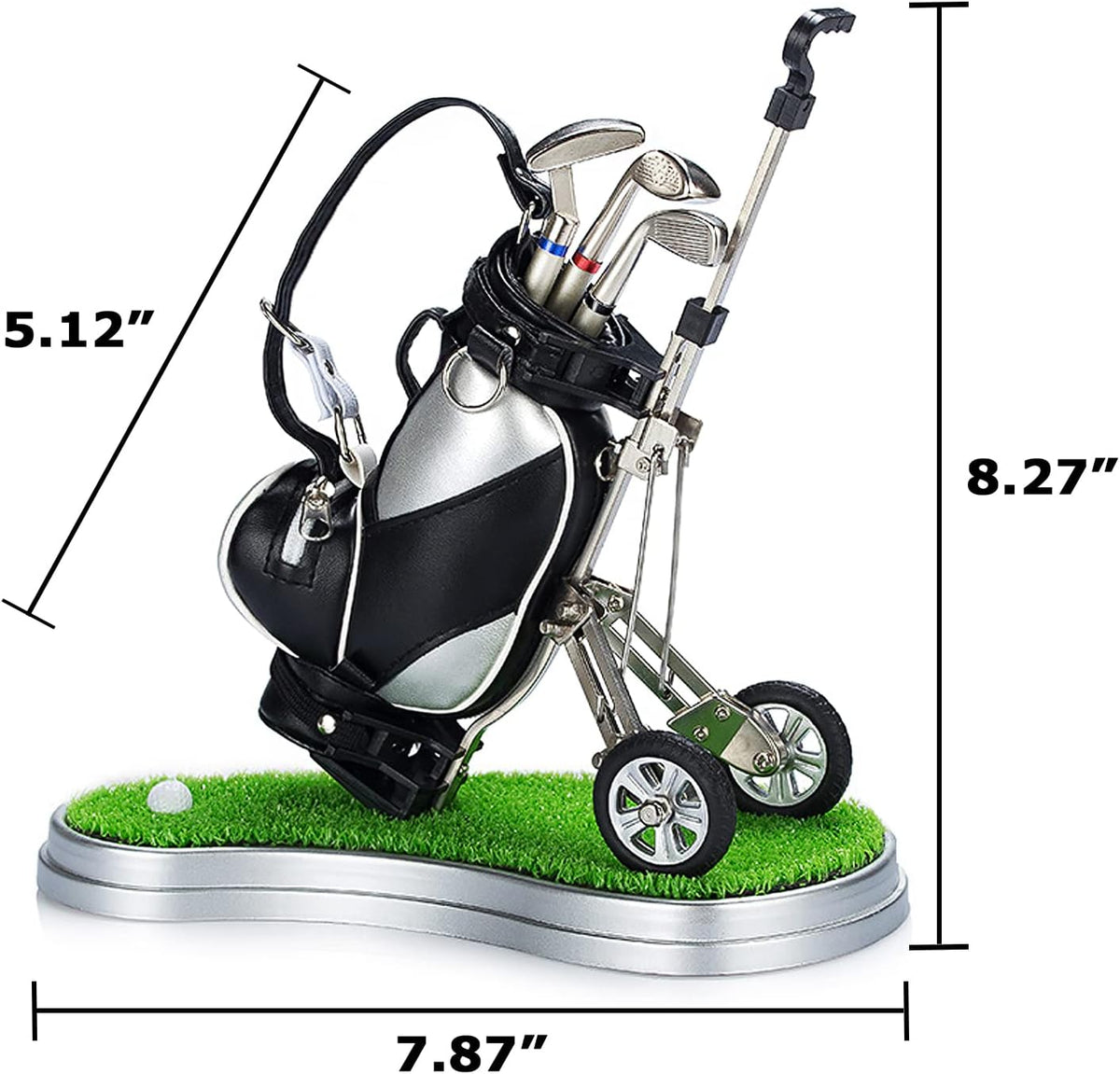 Golf Pen Holder Desk Organizer Gifts for Men Dad Boss--Golf World-Golf World